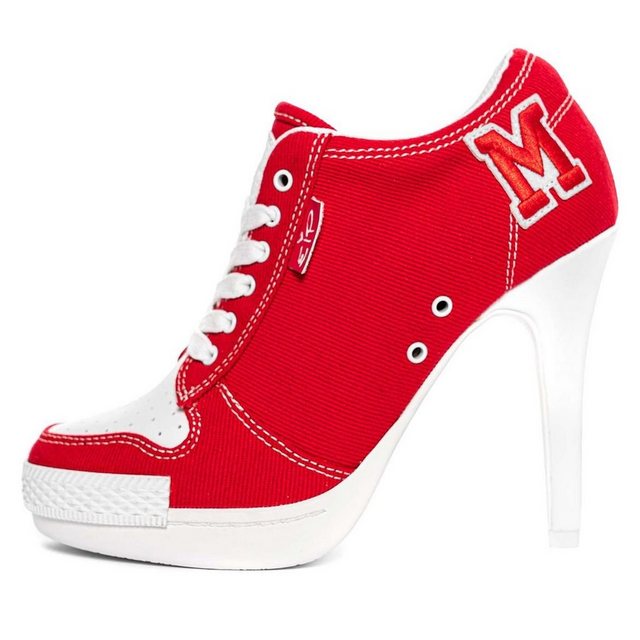 Missy Rockz »COLLEGE ROCKZ - M just red« High-Heel-Stiefelette Absatzhöhe: 8,5 cm (rot)