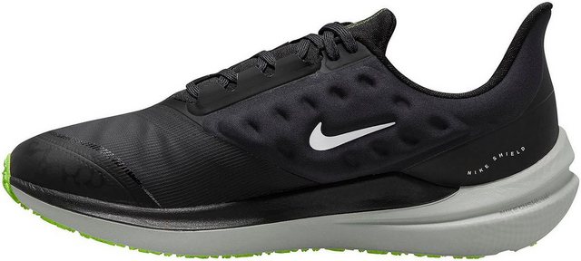 Nike WINFLO 9 SHIELD WEATHERIZED Laufschuh (BLACK-WHITE-DK-SMOKE-GREY-VOLT)