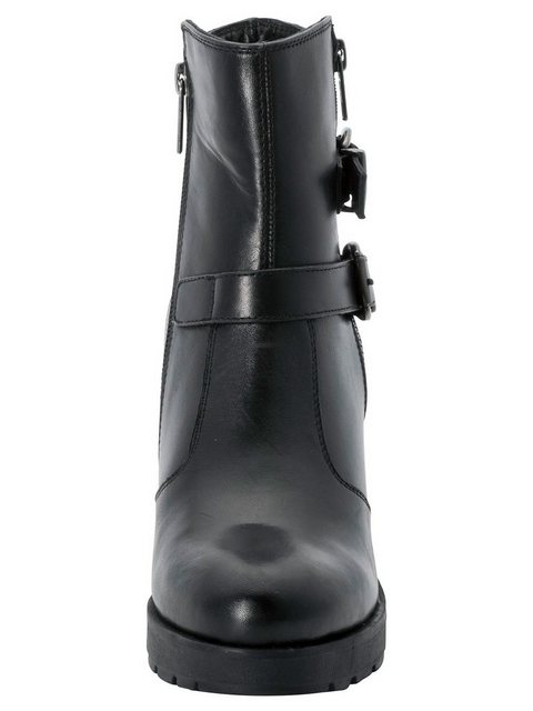 Sheego »Stiefelette« Stiefelette aus echtem Leder (schwarz)