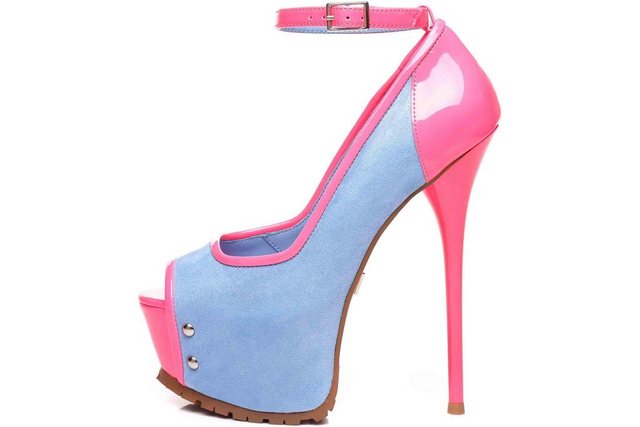Giaro »Madison Blue Velour Pink Shiny« High-Heel-Pumps (bunt)