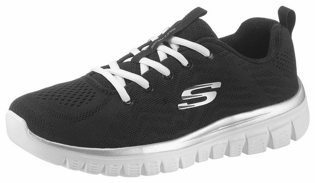 Skechers »Graceful - Get Connected« Sneaker mit Dämpfung durch Memory Foam (schwarz-weiß)
