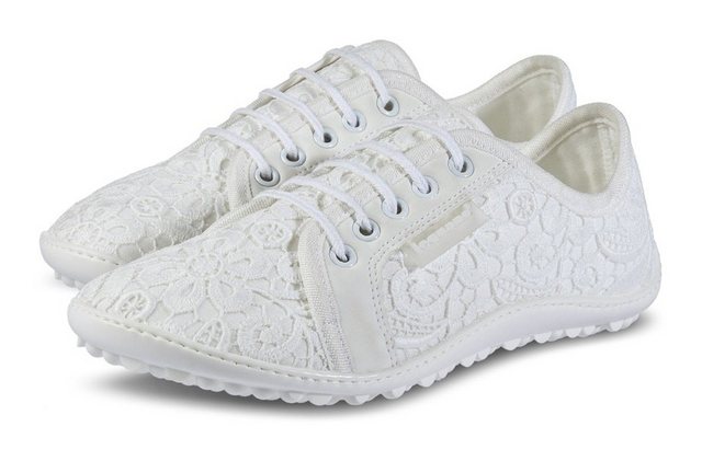 Leguano »Barfußschuh AMALFI« Sneaker mit Fantasy Muster (weiß)