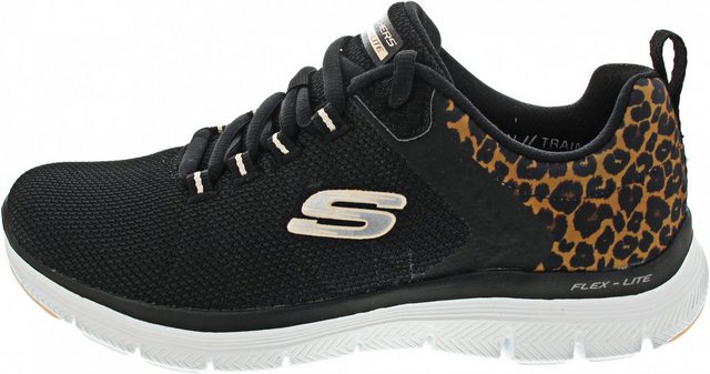 Skechers »Flex Appeal 4.0-Wild Ball« Sneaker Memory Foam (schwarz)