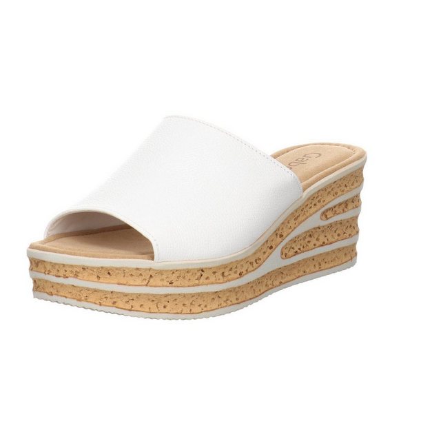 Gabor »Damen Sandalen Sandalette Fußbett Bequem Freizeit« Keilsandalette (weiß)