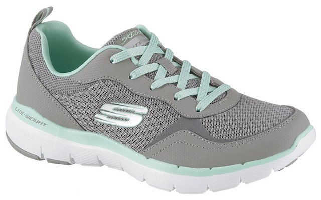 Skechers »Flex Appeal 3.0 - Go Forward« Sneaker in toller Farbkombi (grau-mint)