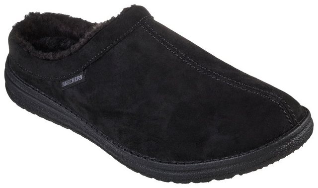 Skechers MELSON HARMEN Pantoffel mit Gummizug (schwarz)
