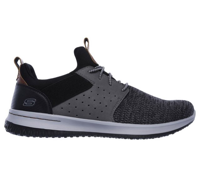 Skechers »Delson-Camben« Sneaker mit praktischem Gummizug (schwarz grau)