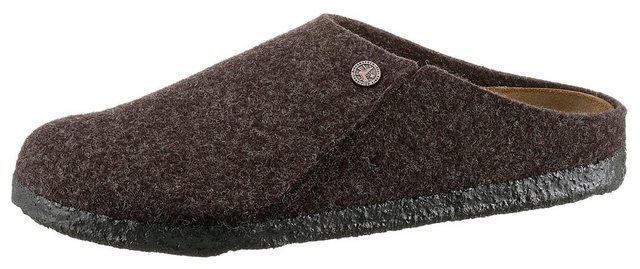 Birkenstock »ZERMATT« Pantoffel mit ergonomisch geformtem Fußbett (dunkelbraun)