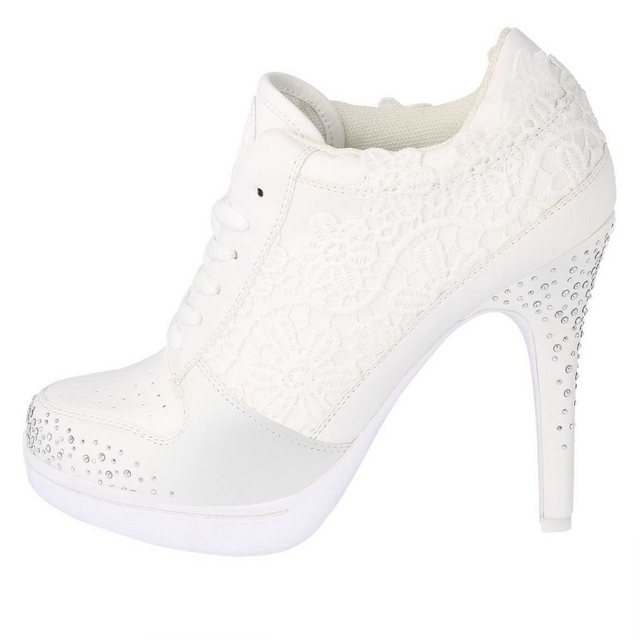 Missy Rockz YES I ROCKZ sparkling white High-Heel-Stiefelette Absatzhöhe: 8,5 cm (weiß)