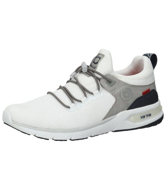 bugatti »Sneaker Textil« Sneaker (grau|weiß)