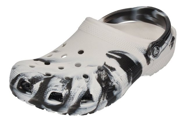 Crocs »Classic Marbled Clog« Clog White Black (weiß)