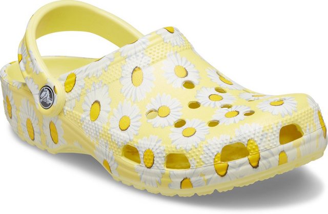 Crocs »Classic Vacay« Clog mit modischem Druck (gelb-geblümt)