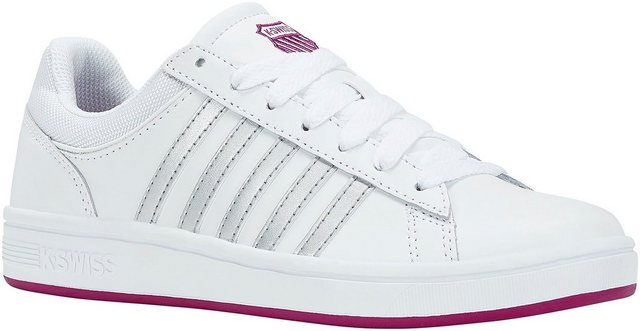 K-Swiss »Court Winston W« Sneaker (weiß-silberfarben-pink)