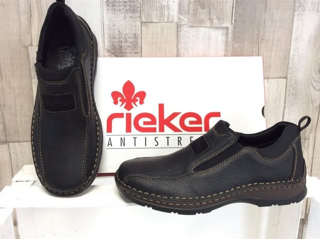 Rieker »Rieker Herren Slipper schwarz, extra weit« Sneaker (schwarz)