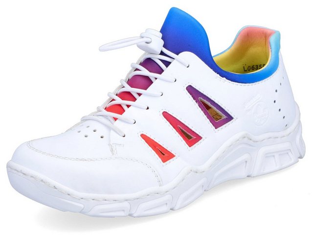 Rieker Slip-On Sneaker mit tollem Farbverlauf (weiß)