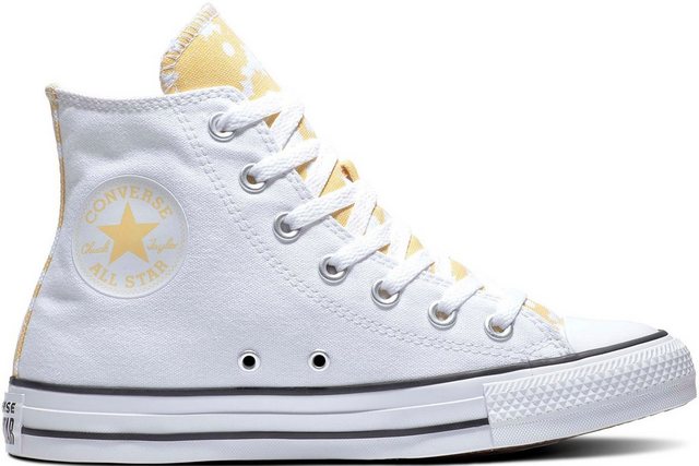 Converse »Chuck Taylor All Star SUMMER FLORALS HI« Sneaker (weiß-gelb)