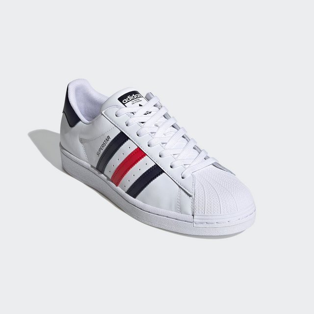 adidas Originals »SUPERSTAR« Sneaker (weiß-rot-navy)