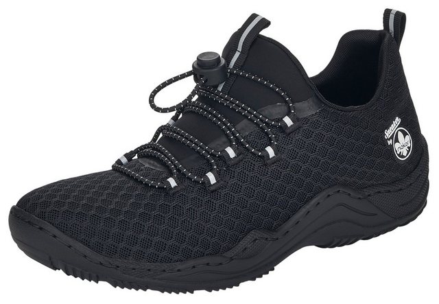 Rieker Slip-On Sneaker mit praktischem Schnellverschluss (schwarz)