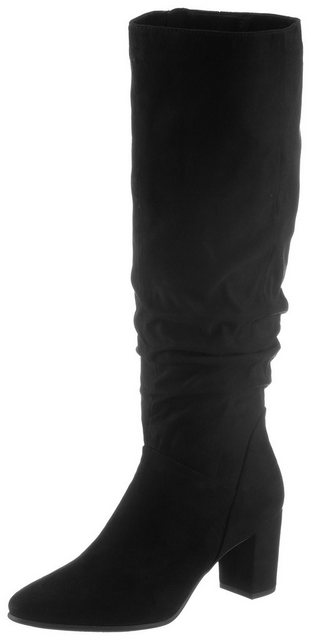 MARCO TOZZI Stiefel mit gerafftem Schaft (schwarz)