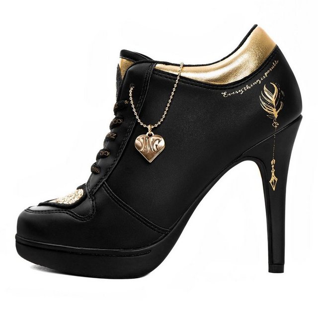 Missy Rockz »MY LOVE - YANG black / gold« High-Heel-Stiefelette Absatzhöhe: 8,5 cm (bunt)
