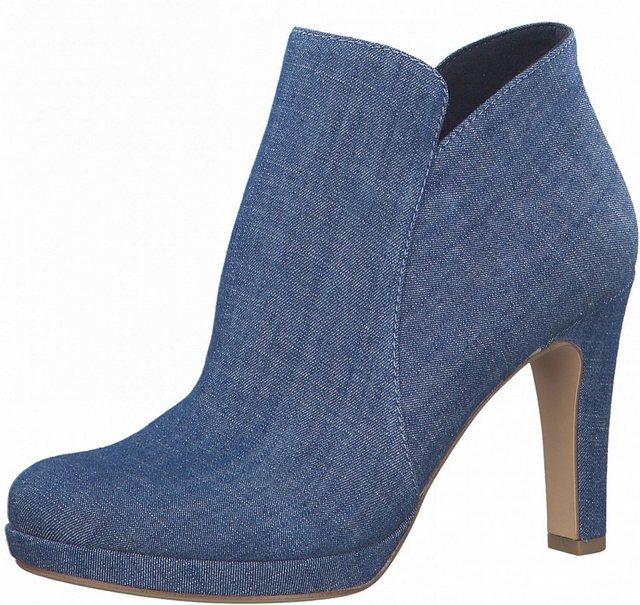 Tamaris High-Heel-Stiefelette im coolen Jeans-Look (blau)