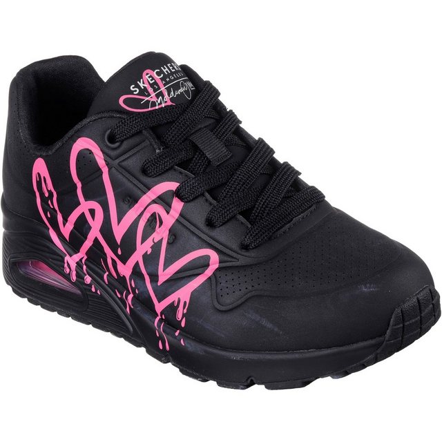 Skechers Uno Sneaker (black-pink)