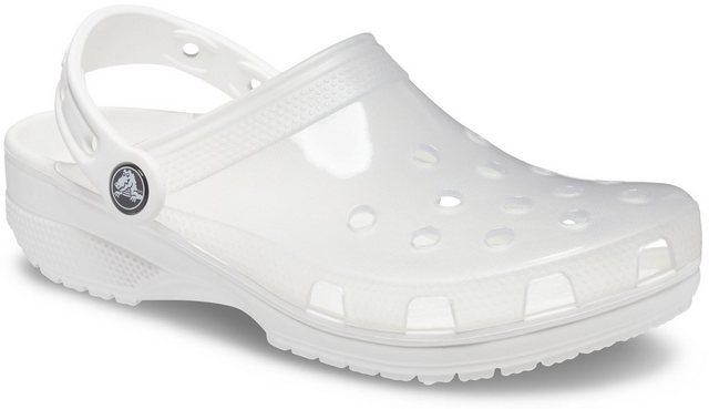 Crocs »Classic Translucent Clog« Clog mit transparentem Obermaterial (weiß)