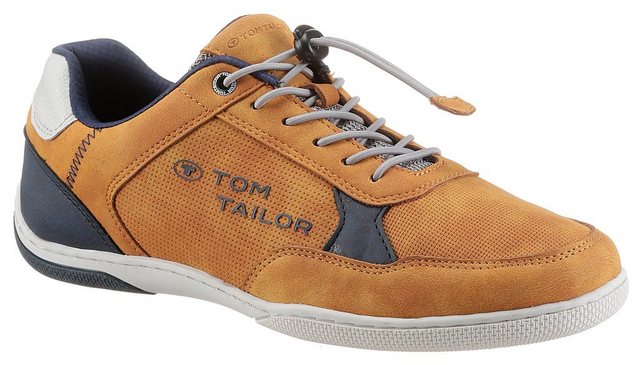 TOM TAILOR Slip-On Sneaker mit praktischem Schnellverschluss (braun)