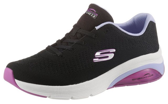 Skechers »SKECH-AIR EXTREME 2.0« Sneaker in Strick-Optik (schwarz-lila)