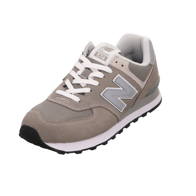 New Balance »574 uni« Sneaker Leder-/Textilkombination (grau-mittel)