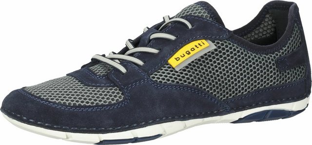 bugatti »Sneaker Veloursleder/Textil« Sneaker (blau)