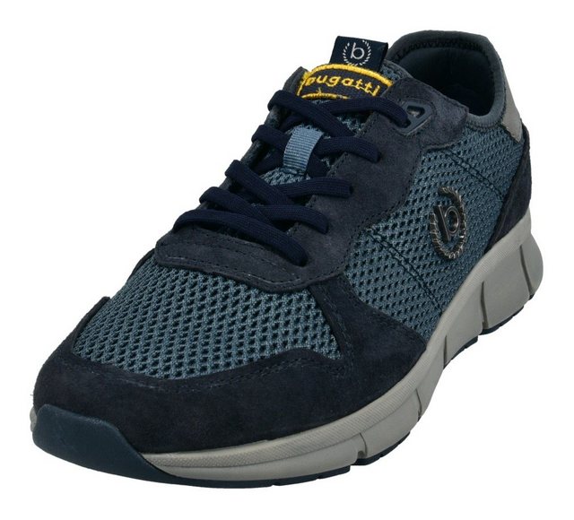 bugatti Slip-On Sneaker im Materialmix (navy-blau)