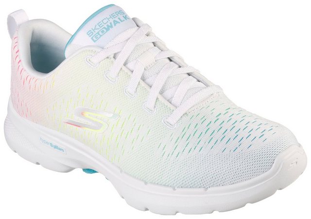 Skechers »GO WALK 6 VIBRANT ENERGY« Sneaker mit modischem Farbverlauf (weiß)