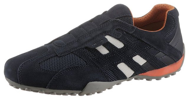 Geox »UOMO SNAKE« Slip-On Sneaker mit modischen Ziernähten und mit Geox Spezial Membrane (dunkelblau)