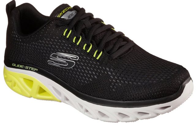 Skechers »GLIDE-STEP SPORT« Sneaker mit neonfarbigen Kontrast-Details (schwarz)