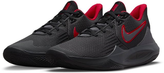 Nike »PRECISION 5« Basketballschuh (ANTHRACITE/MTLC DARK GREY-GYM RED-BLACK)