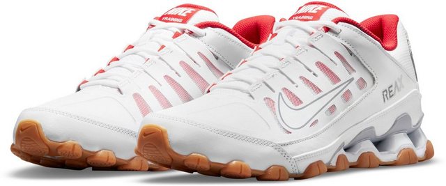 Nike »REAX 8 TR« Trainingsschuh (WHITE/WHITE-WOLF GREY-CHILE RED)