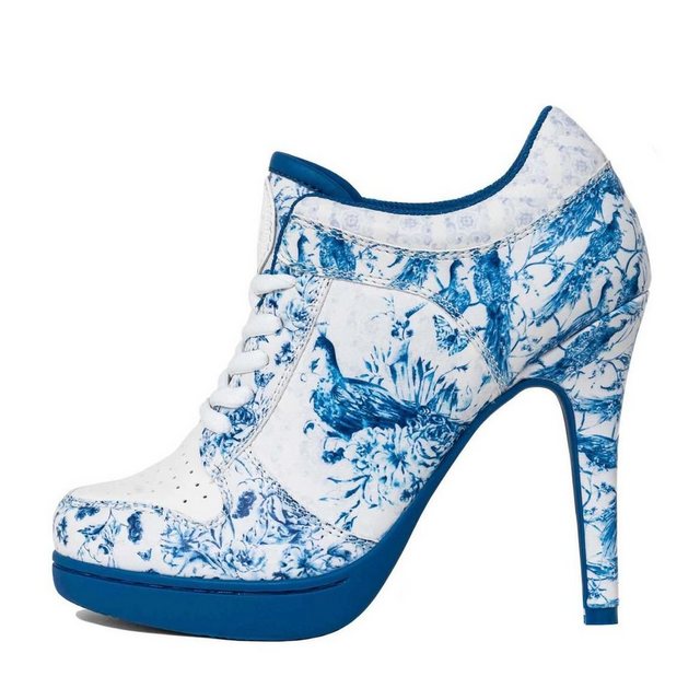 Missy Rockz »DELFI ROCKZ royalblue / white« High-Heel-Stiefelette Absatzhöhe: 8,5 cm (blau)