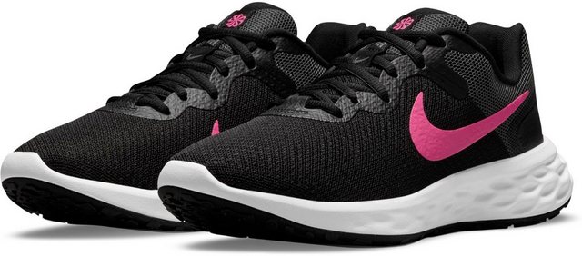 Nike »REVOLUTION 6 NEXT NATURE« Laufschuh (schwarz-neonrot)