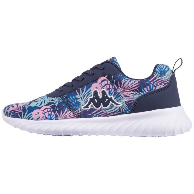 Kappa Sneaker - mit tropischem Blätterprint (blau)