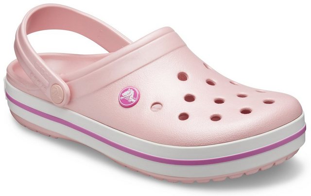 Crocs »Crocband Clog« Clog mit zweifarbiger Laufsohle (rosa-weiß)