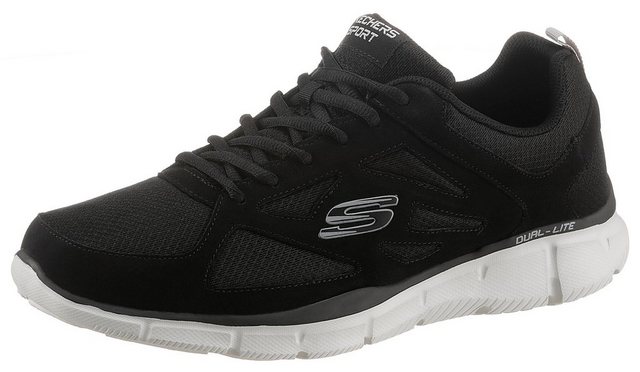 Skechers »EQUALIZER« Sneaker mit komfortabel gepolsterter Innensohle (schwarz)