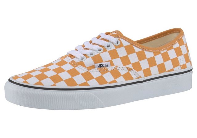 Vans »Checkerboard Authentic« Sneaker (orange-weiß)