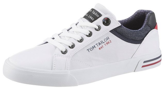 TOM TAILOR Sneaker mit leichter Perforierung (weiß)