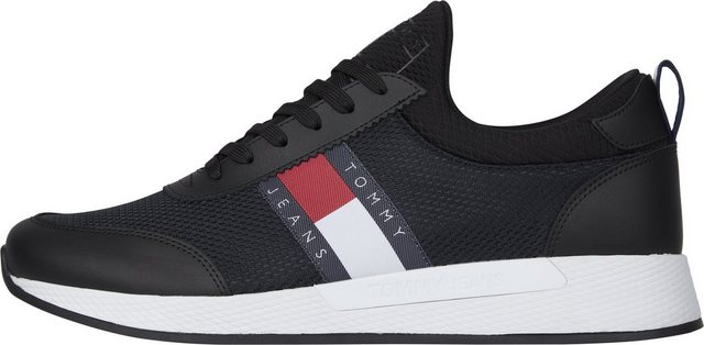 Tommy Jeans »TOMMY JEANS FLEXI RUNNER« Slip-On Sneaker mit seitlicher Logoflagge (schwarz)