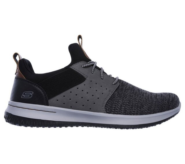 Skechers »Delson-Camben« Sneaker mit praktischem Gummizug (grau|schwarz)
