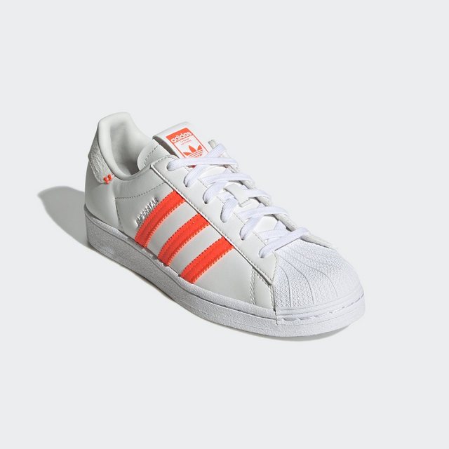 adidas Originals SUPERSTAR W Sneaker (weiß-orange)