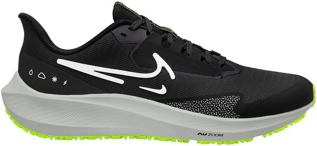 Nike »AIR ZOOM PEGASUS 39 SHIELD« Laufschuh (BLACK-WHITE-DK-SMOKE-GREY-VOLT)
