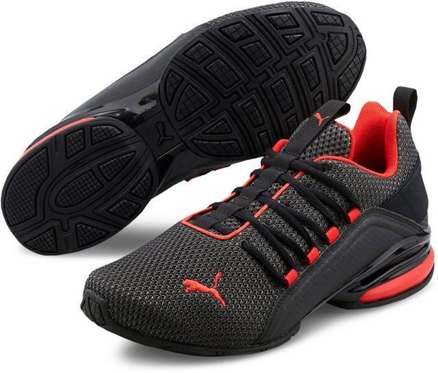 PUMA »Axelion LS« Sneaker (schwarz-rot)
