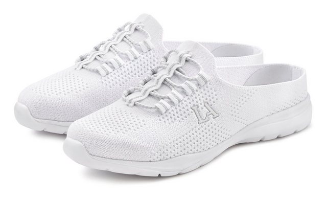 LASCANA ACTIVE Slip-On Sneaker Sabot bequem zum Reinschlüpfen und ultraleicht VEGAN (weiß)
